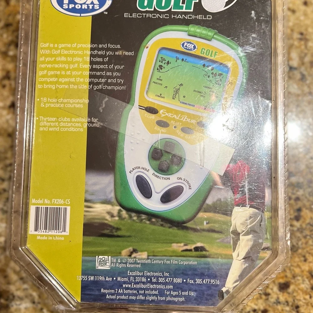 Fox Sports Golf 18 Hole Electronic Handheld Game